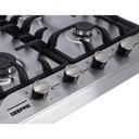 Geepas GGH6391FST 4-Burner Gas Hob - Attractive Design, 4 Controlling Knobs with 2.5Kw Triple Wok Burner -Automatic Ignition, 4 Heating Zones -Stainless Steel Body - SW1hZ2U6MTM4NDY0