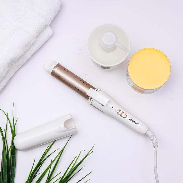 Geepas GH8686 2 In 1 Hair Curling Iron - Portable Professional Hair straightener & curler, Hair Iron Travel Size - Wet & Dry Function- 2 Years Warranty - SW1hZ2U6MTM4ODA3