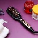 Geepas GHBS86037 Ceramic Hair Brush 45W - Temperature Control with Led Display - 60 Minutes Auto Shut-off - Perfect for Smooth Hair Massage & Styling - SW1hZ2U6MTM5MDg3