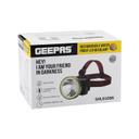 Geepas Rechargeable Water Proof LED Head Lamp – 15 Hours Working Time with 4000 mah Battery, Adjustable Headband - Ideal for Trekking, Camping, Construction Site - SW1hZ2U6MTUxODgz