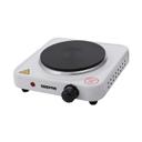 Geepas 1000W Single Hot Plate for Flexible & Precise Table Top Cooking - Cast Iron Heating Plate - Portable Electric Hob with Temperature Control - SW1hZ2U6MTUxODk4