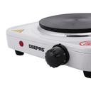 Geepas 1000W Single Hot Plate for Flexible & Precise Table Top Cooking - Cast Iron Heating Plate - Portable Electric Hob with Temperature Control - SW1hZ2U6MTUxOTA0