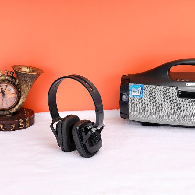 سماعات رأس لاسلكية Geepas Wireless Bluetooth Headphones - SW1hZ2U6MTM5NDE0