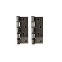 Geepas GHW65062 Steel Door Hinges - Durable Creak Free Soft Close 4 Ball Bearing Riveted Non-Removable Pin - Ideal Both Side Doors - Perfect for Toilet, Bathroom or Even Backdoor (Antique Brass Finish) - SW1hZ2U6MTUyNjY2