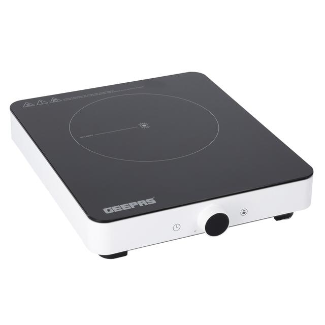 Geepas 2000W Infrared Cooker - Overheat Protection, Ceramic Heating Element & Double Heat Ring - 10 Temperature Levels, 2 Digit LED Display - 99 Minute Timer - SW1hZ2U6MTU0ODQ1