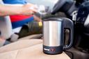 Geepas GK38041 12V Car Kettle 500ML Water Heater for Caravans Stainless-Steel Electric Car Kettle with Cigarette Lighter Charger Quick Hot Water - SW1hZ2U6MTQ4Njc4