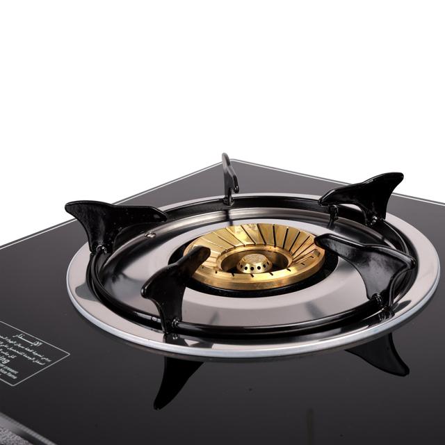 Geepas GK4281 3-Burner Gas Hob Attractive Design - Tempered Glass Worktop Automatic Ignition, 3 Heating Zones - Portable Cooktop - Ideal for Home, Office and More - 2 Years Warranty - SW1hZ2U6MTQwMjYz