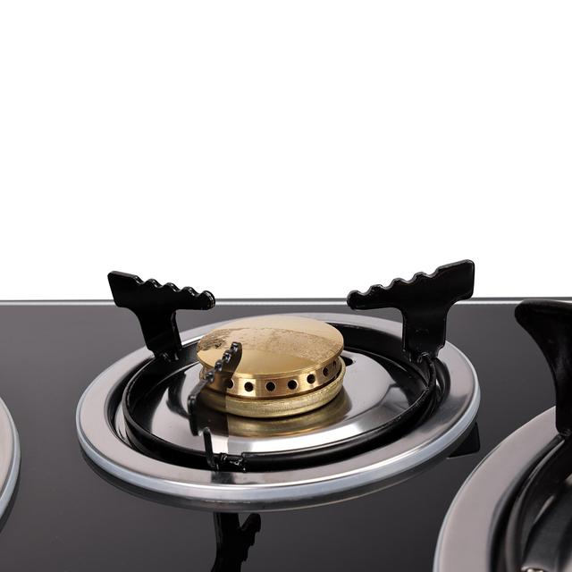 Geepas GK4281 3-Burner Gas Hob Attractive Design - Tempered Glass Worktop Automatic Ignition, 3 Heating Zones - Portable Cooktop - Ideal for Home, Office and More - 2 Years Warranty - SW1hZ2U6MTQwMjU5