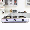 Geepas Stainless Steel Gas Cooker with 3 Burners - SW1hZ2U6MTQwNjcz