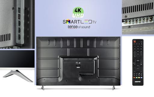 شاشة تلفزيون ذكي 65 بوصة بدقة ألترا إتش دي جيباس Geepas 65 inches Smart LED TV 4K ultra HD - SW1hZ2U6OTQ4OTA5