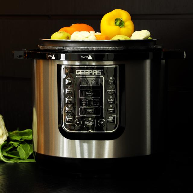 جهاز الطبخ الكهربائي بسعة 8 لتر Geepas Digital Multi Cooker - SW1hZ2U6MTUzODQ5