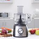 Geepas GMC42011 1200W Compact Food Processor – Multitasker Electric Chopper & Grater Attachments - 1.2L Bowl Capacity - Stainless Steel & Dough Blades Included - SW1hZ2U6MTQxMDM0