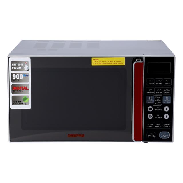 Geepas GMO1876 27L Digital Microwave Oven - 900W Microwave Oven with Multiple Cooking Menus -Reheating & Defrost Function -Child Lock -Digital Controls - SW1hZ2U6MTQxMTY3