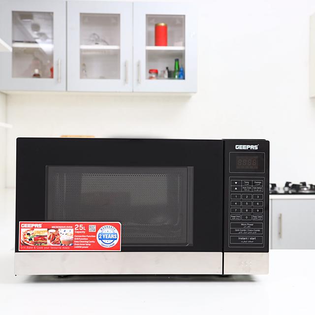 مكروويف Geepas 25L Digital Microwave Oven - 1400W - SW1hZ2U6MTQxMjQ3