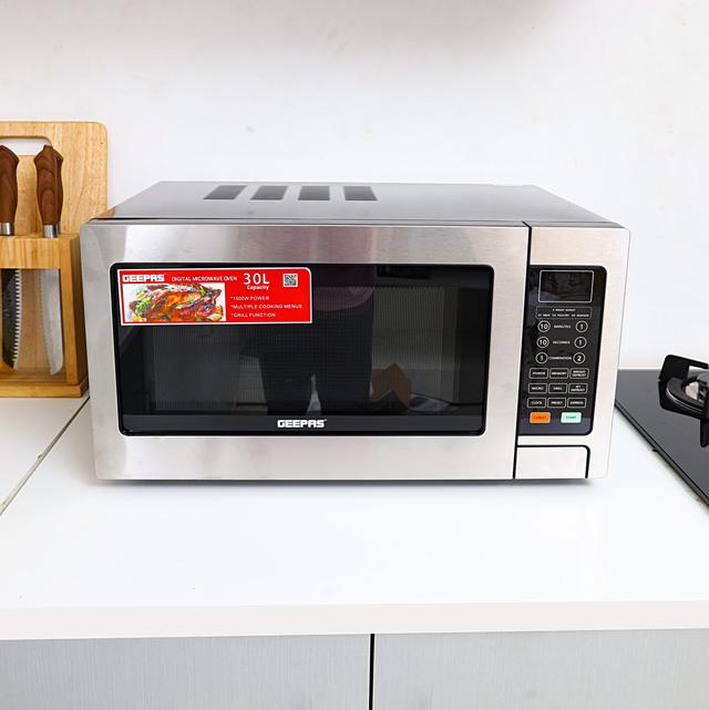 مكروويف Geepas 25L Digital Microwave Oven - 1400W - SW1hZ2U6MTQxMjUx