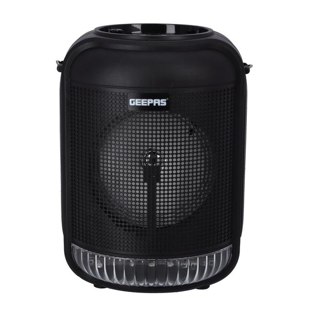 Geepas Rechargeable Portable Speaker - Portable Handle with 1800 MAH Huge Battery - TWS Connection & Compatible with BT/ USB/ AUX/ FM/ Micro SD - Ideal for Home, Hotels & Outdoor Use - SW1hZ2U6MTU0Mzgw