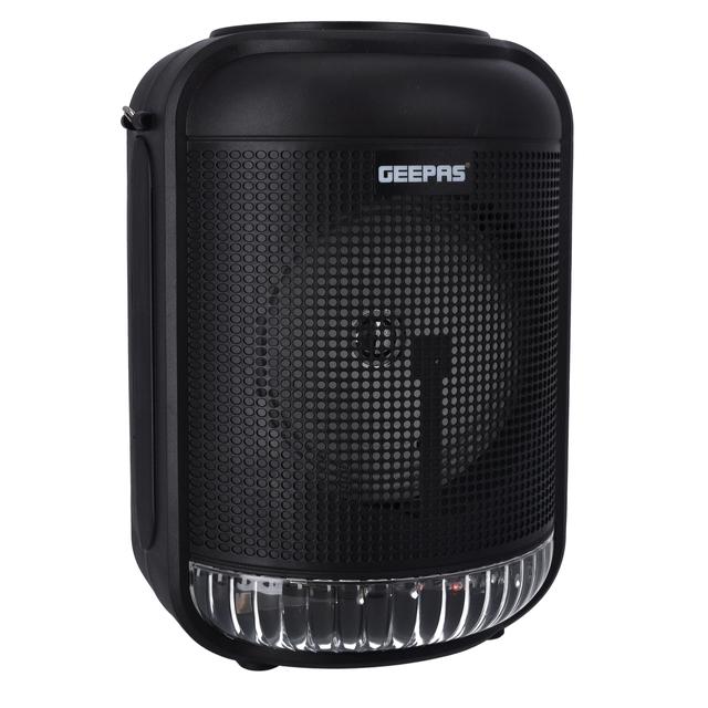 Geepas Rechargeable Portable Speaker - Portable Handle with 1800 MAH Huge Battery - TWS Connection & Compatible with BT/ USB/ AUX/ FM/ Micro SD - Ideal for Home, Hotels & Outdoor Use - SW1hZ2U6MTU0Mzg4