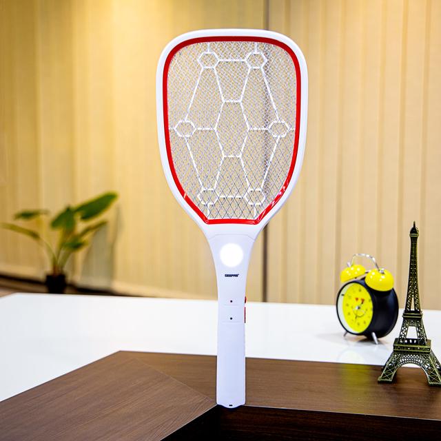 Geepas Bug Zapper Rechargeable Mosquito Killer, Fly Swatter/Killer And Bug Zapper Racket -Super-Bright Led Light To Zap In The Dark -10 Hours Working - SW1hZ2U6MTQxNjI2