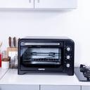 Geepas 42L Electric Kitchen Oven - Powerful 2000W with Crumb Tray, 60 Minutes Timer & Rotisserie & Convection Function - 6 Selectors for Baking & Grilling - 4 Accessories Included - 2 Years Warranty - SW1hZ2U6MTUxMzgx