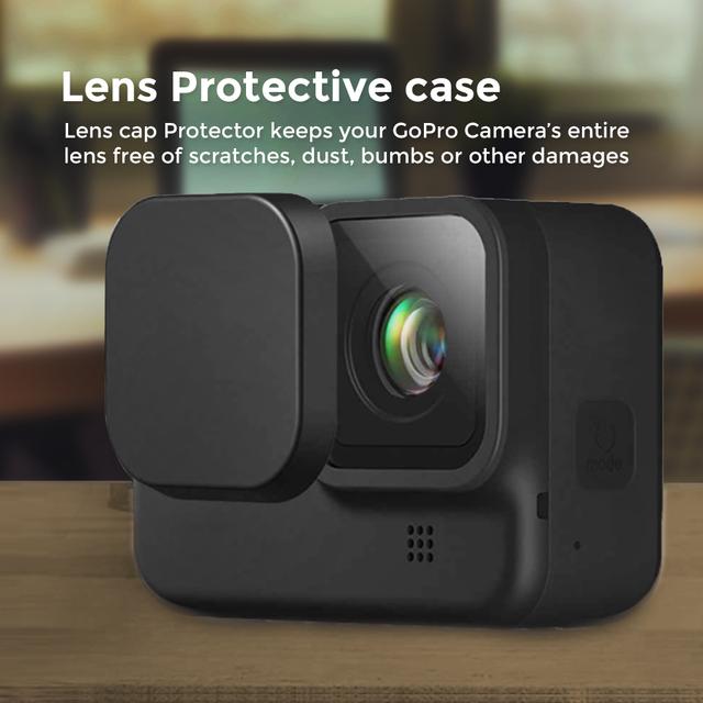 O Ozone Lens Cap Compatible with GoPro Hero 9 Lens Cap Soft Silicone Cover [ Action Camera Accessories ] Protective Lens Cover for Hero 9 Black - Black - SW1hZ2U6MTIzMTk2
