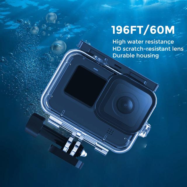 كفر لحماية الكاميرا  Action Camera Accessories 17 in 1 , Waterproof Housing Case - SW1hZ2U6MTI1OTY5