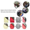O Ozone 3M Adhesive Sticky Pad Compatible for GoPro Action Camera Accessories [8 in 1] [2 Flat & 2 Curved Mounts with 3M Sticker] Mount Kit for Helmet - Black - SW1hZ2U6MTIzOTc2