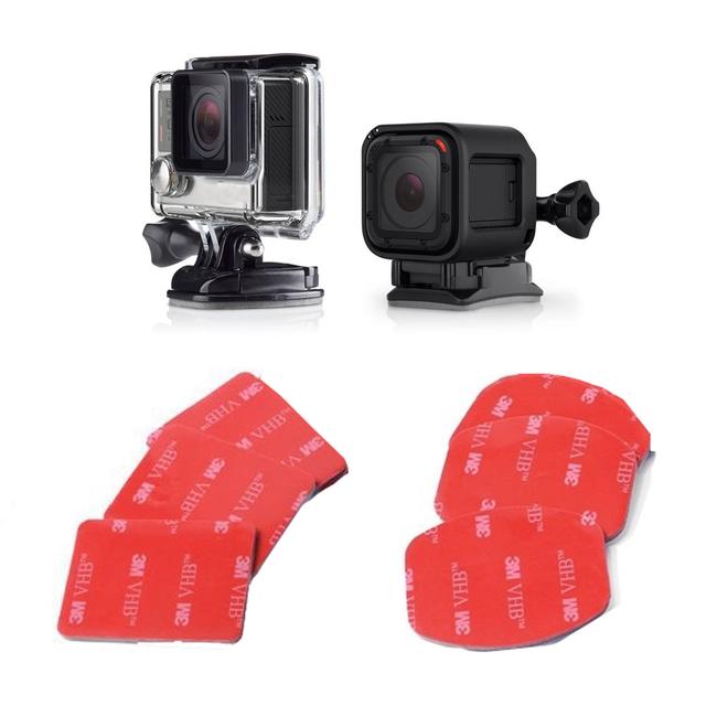 O Ozone 3M Adhesive Sticky Pads Compatible for GoPro Hero 9, for Hero 8, for Hero 7, for SJCAM, for YI [12 in 1][3 Flat and 3 Curved Mounts] for Helmet Mounts and Other Mounts - Black - SW1hZ2U6MTI2NjE4