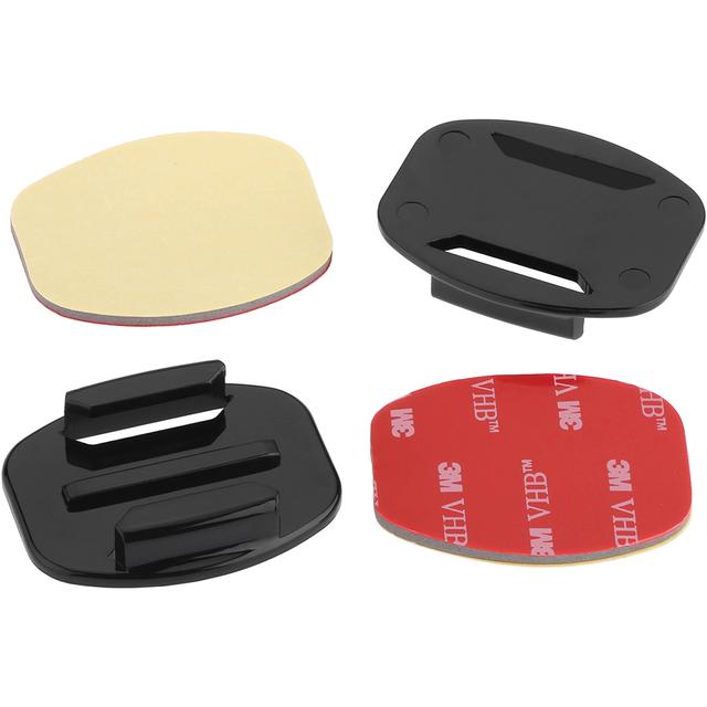 O Ozone 3M Adhesive Sticky Pads Compatible for GoPro Hero 9, for Hero 8, for Hero 7 [ 4 in 1 ][ 2 Flat Mounts] Mount Kit for Helmet - Black - SW1hZ2U6MTI1NTA2