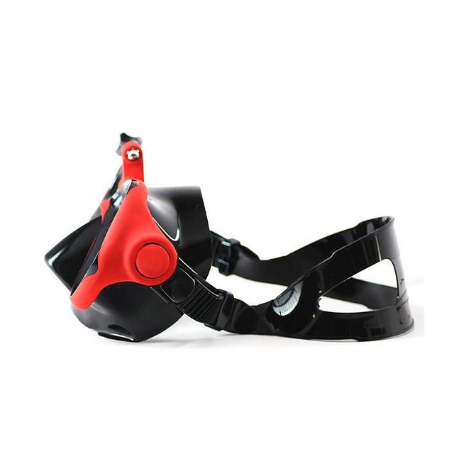 O Ozone Snorkeling Mask with Mount [ Diving Mask, Scuba Mask ] Compatible for GoPro, for SJCAM, for YI Action Camera Accessory - Black - Red - SW1hZ2U6MTI0MjIw