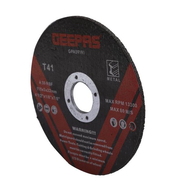 Geepas GPA59191 Metal Cutting Disc - Thin Saw Blade for cutting, grooving & trimming all kinds of metal -6mm Thick Disk -Ideal for Carpenter, Plumber, Flooring Workers - SW1hZ2U6MTQ5ODY5
