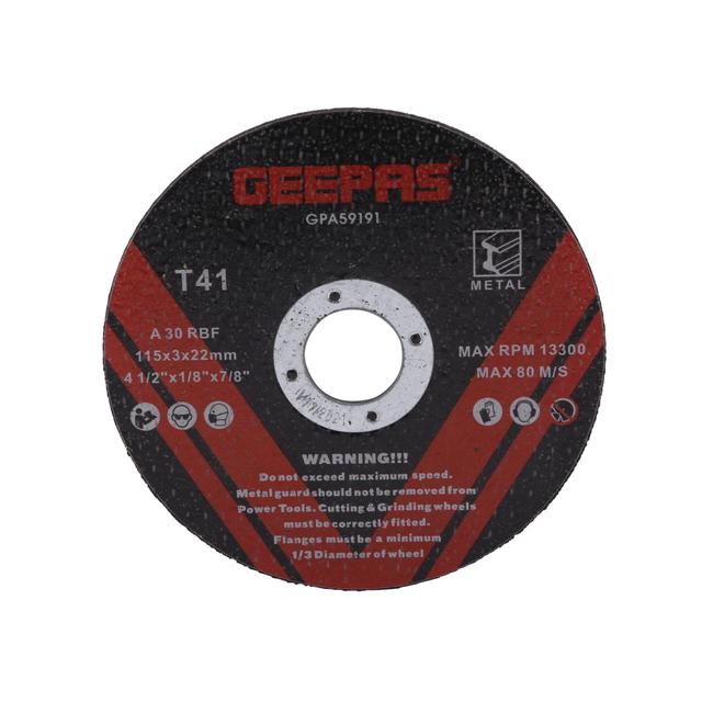 Geepas GPA59191 Metal Cutting Disc - Thin Saw Blade for cutting, grooving & trimming all kinds of metal -6mm Thick Disk -Ideal for Carpenter, Plumber, Flooring Workers - SW1hZ2U6MTQ5ODY1