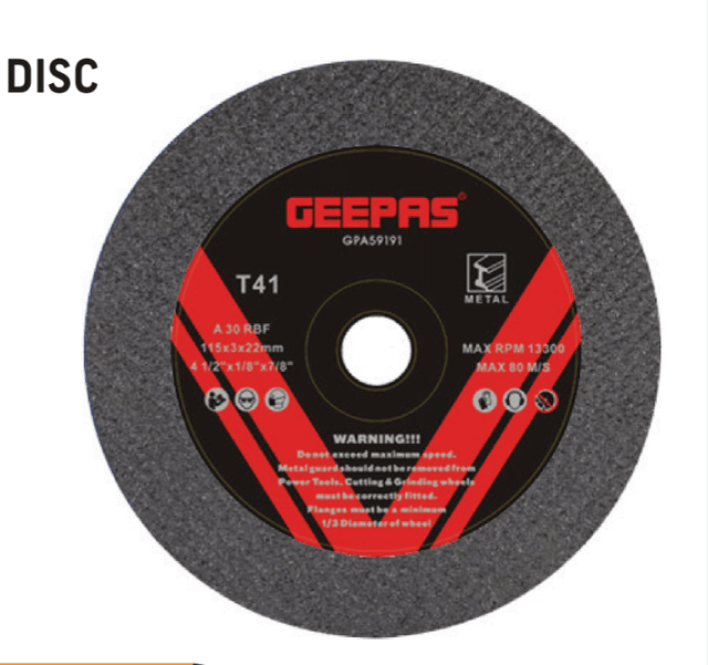 Geepas Professional Metal Cutting Disc 355 MM - Fits all 14" Choppers - SW1hZ2U6MTQ5ODc3