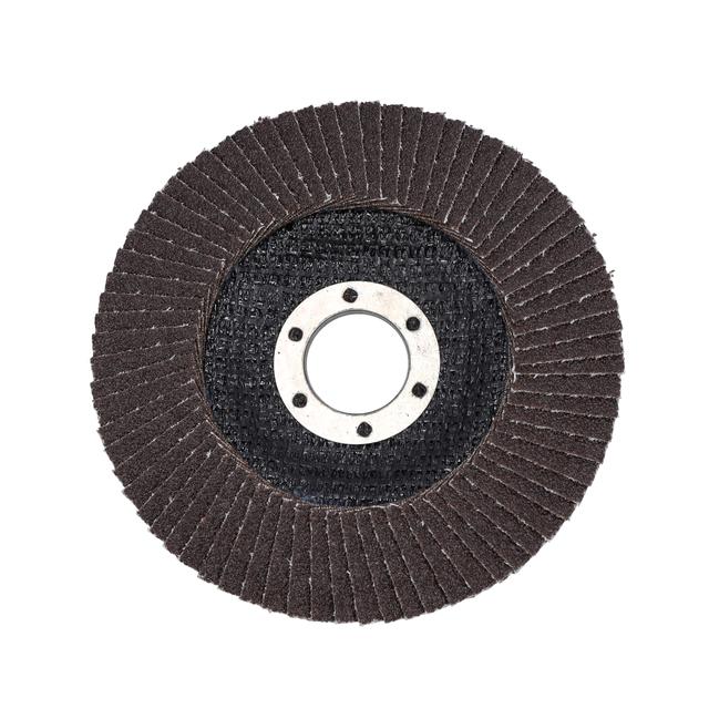 Geepas Flap Disc 115mm X 22.2 - Perfect for All 4.5" Angle Grinders - 22.2mm Bore Size with Aluminium Oxide Grit - Ideal for Rust Removal & Deburring Jobs - SW1hZ2U6MTU0NjU0