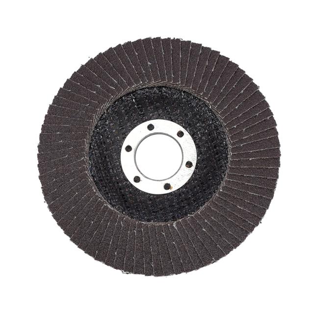 Geepas Flap Disc 115mm X 22.2 - Perfect for All 4.5" Angle Grinders, Grit P120 - 22.2mm Bore Size with Aluminium Oxide Grit - Ideal for Rust Removal & Deburring Jobs - SW1hZ2U6MTU0NjY2