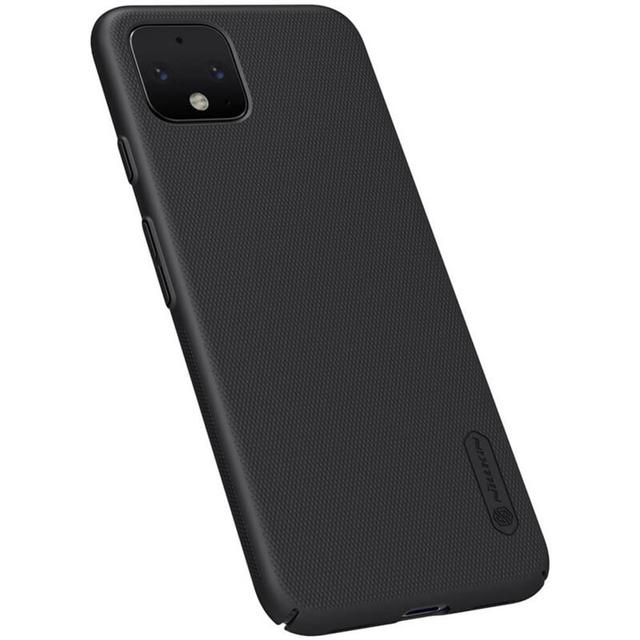 كفر موبايل Nillkin Google Pixel 4 Mobile Cover Super Frosted Hard Phone Case with Stand - Black - SW1hZ2U6MTIyNzU4