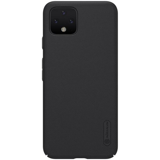 كفر موبايل Nillkin Google Pixel 4 Mobile Cover Super Frosted Hard Phone Case with Stand - Black - SW1hZ2U6MTIyNzYy