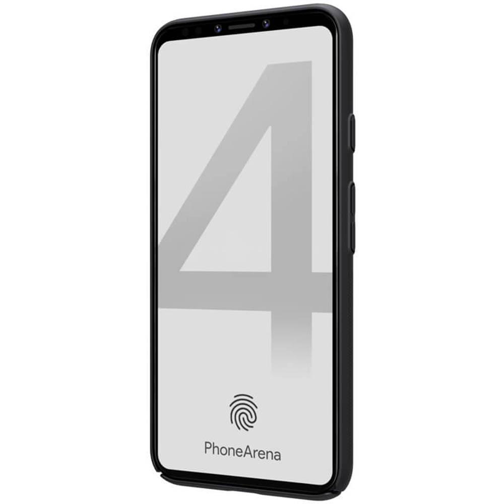كفر موبايل Nillkin Google Pixel 4 Mobile Cover Super Frosted Hard Phone Case with Stand - Black - cG9zdDoxMjI3NjQ=