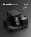 Ringke Cover for Google Pixel 5 Case Hard Fusion-X Ergonomic Transparent Shock Absorption TPU Bumper [ Designed Case for Google Pixel 5 ] - Camo Black - Camo Black - SW1hZ2U6MTI4ODA0