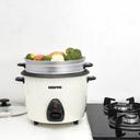 Geepas GRC4326 2.2L Electric Rice Cooker -Cook/Warm/Steam, High-Temperature Protection - Make Rice & Steam Healthy Food & Vegetables - 2 Year Warranty - SW1hZ2U6MTQyNzI0