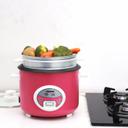 Geepas 1.8L Deluxe Ricer Cooker 700W - Non-Stick Inner Pot - Cook/Steam/Keep Warm Function- Make Rice & Steam Healthy Vegetables - 2 Years Warranty - SW1hZ2U6MTQyNzc5