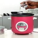 Geepas 1.8L Deluxe Ricer Cooker 700W - Non-Stick Inner Pot - Cook/Steam/Keep Warm Function- Make Rice & Steam Healthy Vegetables - 2 Years Warranty - SW1hZ2U6MTQyNzc3