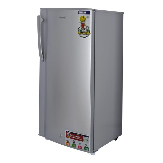 Geepas 200L Direct Cool Refrigerator - Single Door Refrigerator Free Standing, Quick Cooling & Long-lasting Freshness, Low Noise, Low Energy Consumption, Defrost Refrigerator - 1 Year Warranty - SW1hZ2U6MTUyMTIz