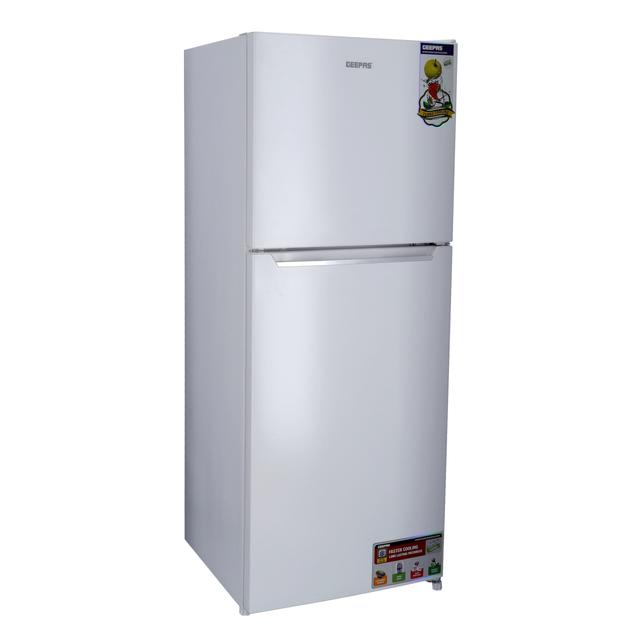 Geepas GRF2708WPN 270L Double Door Refrigerator - Free Standing Durable Double Door Refrigerator, Quick Cooling, Low Noise, Low Energy Consumption, Defrost Refrigerator - 3 Years Compressor Warranty - SW1hZ2U6MTQyODk3