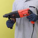 Geepas GRH2680-SA 850 W Rotary Hammer - Portable with Comfortable Handle - Drilling & Chiselling with Keyless Chuck, Essential and Durable Power Tool- Perfect for Drilling Concrete, Steel, Wood & More - SW1hZ2U6MTQ5NzYx