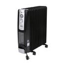 Geepas GRH9102 2900W 13 Fins Oil Filled Radiator Heater with Fan - 3 Speed Adjustable thermostat with Power Indicator & Over Heat protection - Ideal for Home, Caravan or Office - 2 Years Warranty - SW1hZ2U6MTQzMDM4