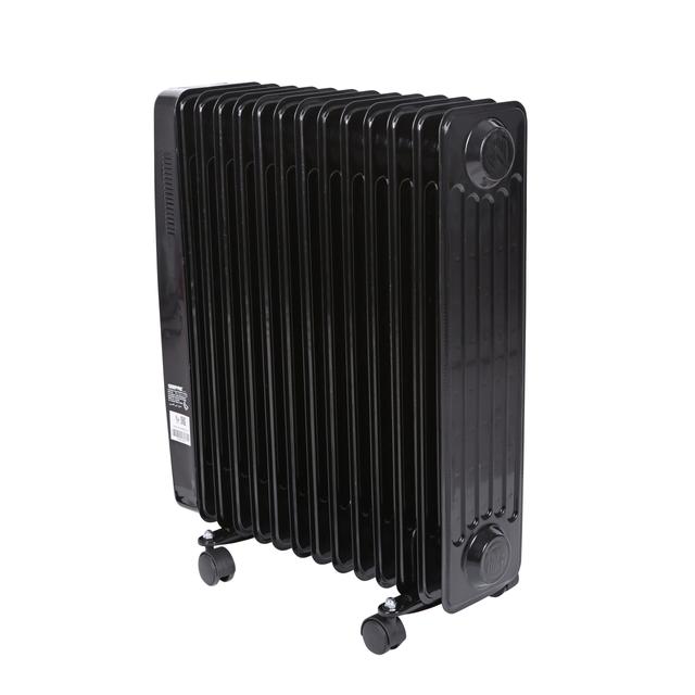 Geepas GRH9102 2900W 13 Fins Oil Filled Radiator Heater with Fan - 3 Speed Adjustable thermostat with Power Indicator & Over Heat protection - Ideal for Home, Caravan or Office - 2 Years Warranty - SW1hZ2U6MTQzMDQw