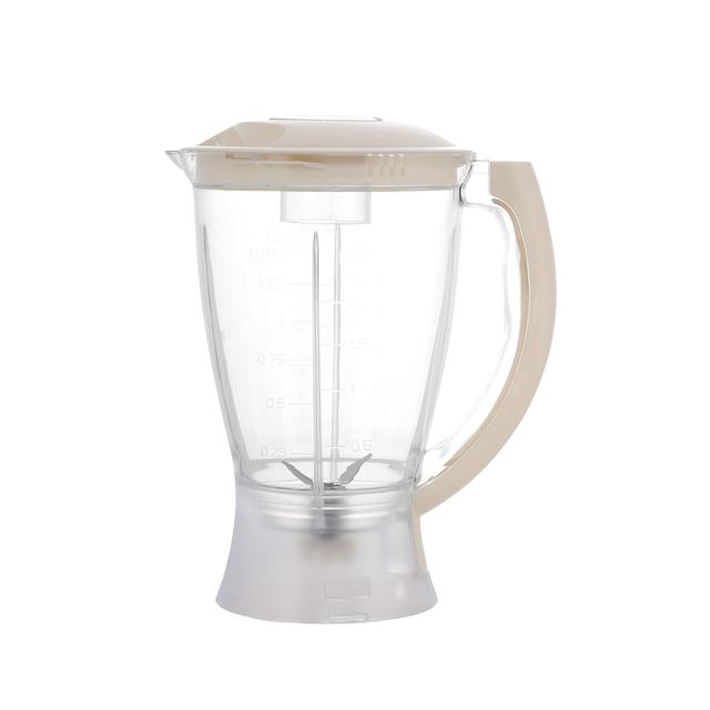 Geepas GSB5484 400W Multi-function Glass Jug Blender Smoothie Maker - Stainless Steel Cutting Blades, 4 Speed Control with Pulse - 1.5L PS Jar - Powerful Motor Blender & Ice Crusher - 2 Years Warranty - SW1hZ2U6MTQzNDcx