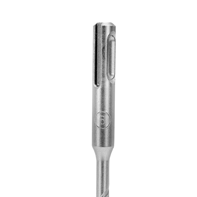 Geepas GSDS-06150 Chisel Bit Round 6mm - Perfect for Compacting, Grooving, Cutting & More - 150mm Long Working -Compatible for Drill, Rotary Hammers, Impact Hammer - SW1hZ2U6MTUwMjgx