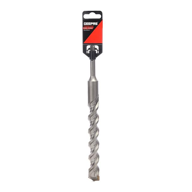 Geepas Hammer Drill Bit, Cross Drill Bit(200mm Working Length) - SDS-Plus Electric Hammer Impact Drill Bit - Ideal to Drill Holes in Concrete Ceramic Tile Stone Metal Plastic & Multi-Layer Materials - SW1hZ2U6MTUwNDg0