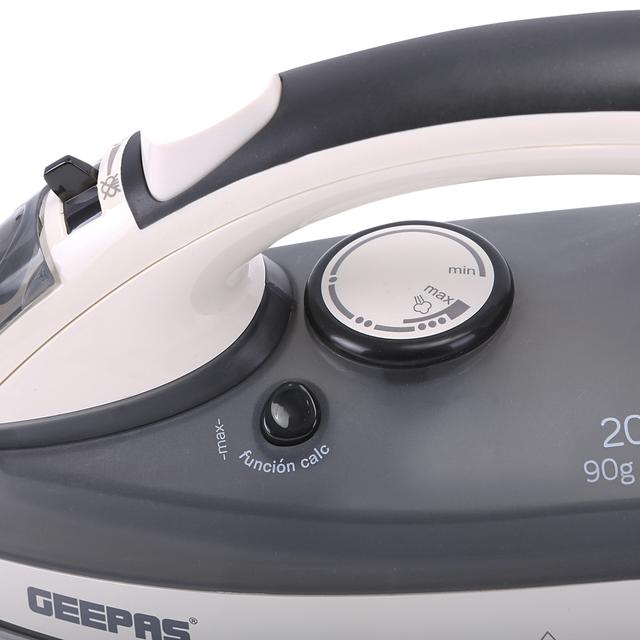 Geepas GSI7788 Ceramic Steam Iron 2400W - Temperature Control for Wet/Dry Crease Free Ironing - Steam Function & Self Cleaning Function - 2 Years Warranty - SW1hZ2U6MTQzNzM3